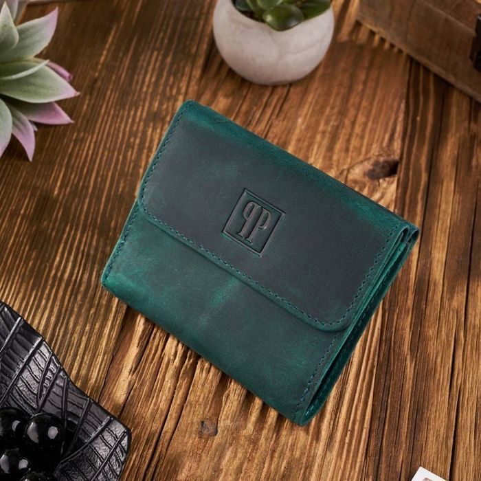 Damska portmonetka zielona portfel Paolo Peruzzi T-11-GR