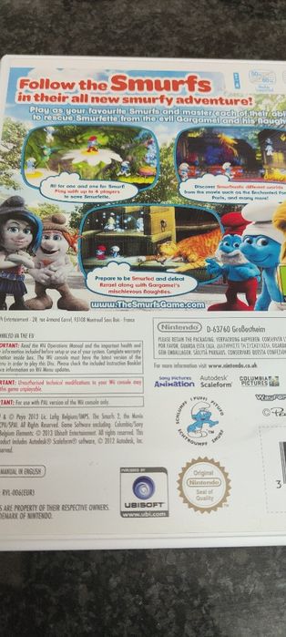 Jogo WII THE SMURFS 2