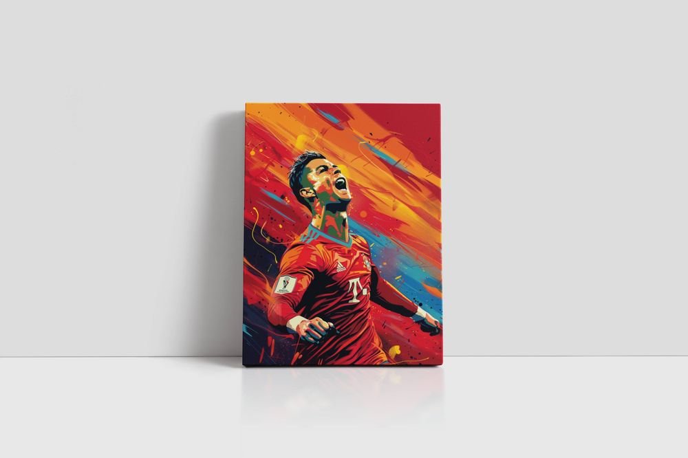 Obraz na płótnie Cristiano Ronaldo w nowoczesnym stylu 30x40 cm