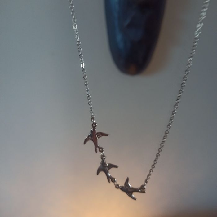 Naszyjnik "Jaskółki" w złotym kolorze