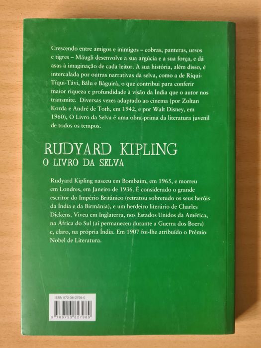 "O Livro da Selva" de Rudyard Kipling
