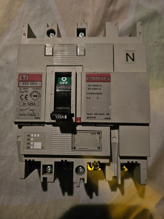 ETI ED2 125/4 4P 125A (DPX) rozłącznik