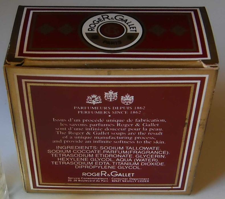 Sabonete SELADO / "Extra-Vieille" de Roger & Gallet