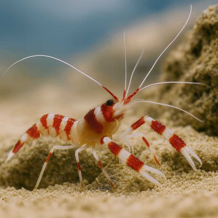 Stenopus hispidus [Krewetka boksująca] [Akwarium morskie]