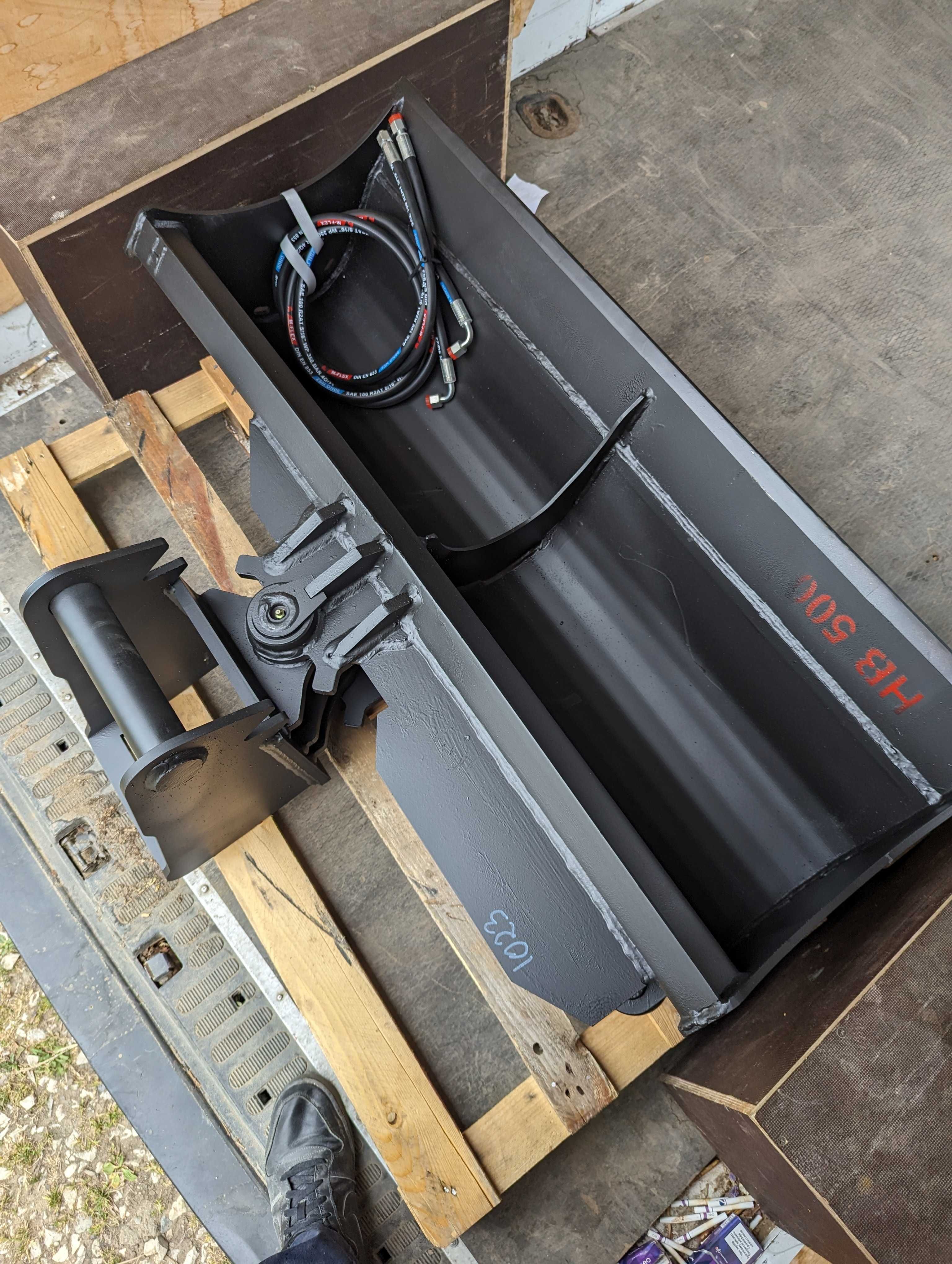 Łyżka skarpowa hydrauliczna 120cm do minikoparki - Lehnhoff MS03