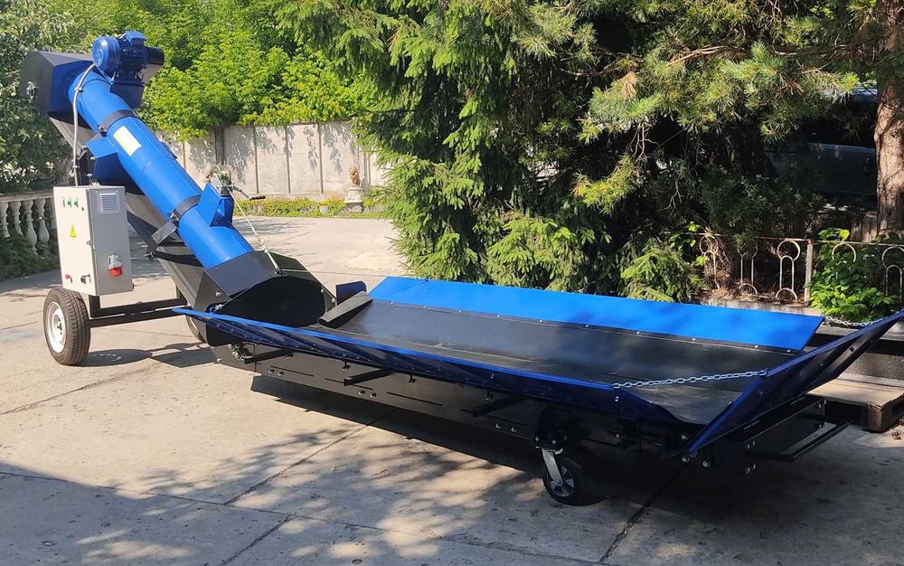 Разгрузочный бункер, загрузчик вагонов, ленточный конвейер транспортер