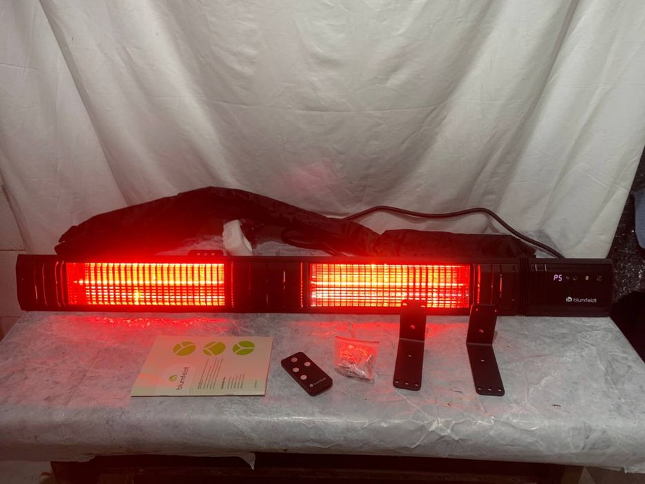 Обігрівач інфрачервоний Klarstein Gold Bar 3000 Вт Чорний (10046347)