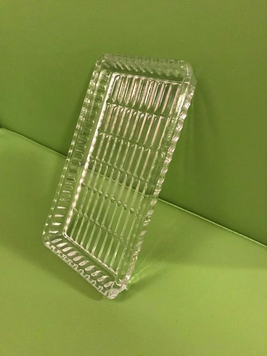 Szkło szklana Maselnica maselniczka Ząbkowice lata 60 PRL vintage