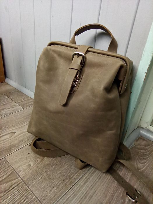 Рюкзак сумка шкіряний