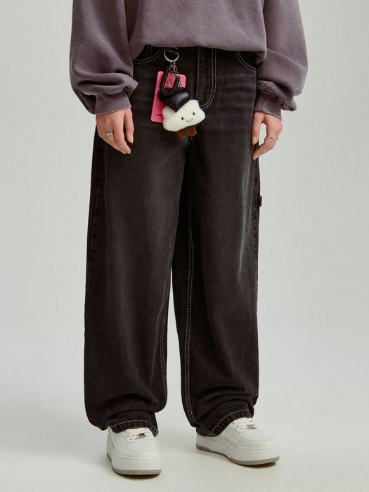 Джинси baggy сірі