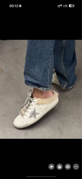 кеди жіночі білі Шкіряні Golden Goose ggdb голден