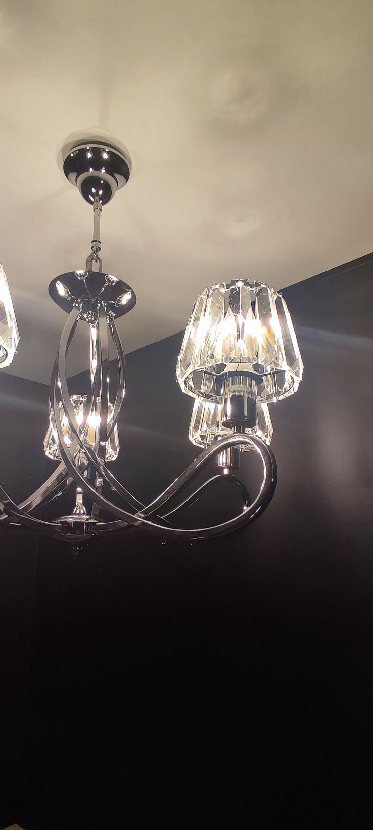 Lampa wisząca 5 kloszy