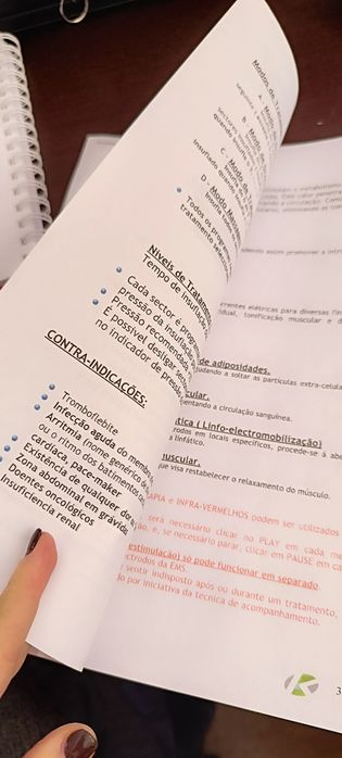 Manual de pressoterapia com Electroestimulação