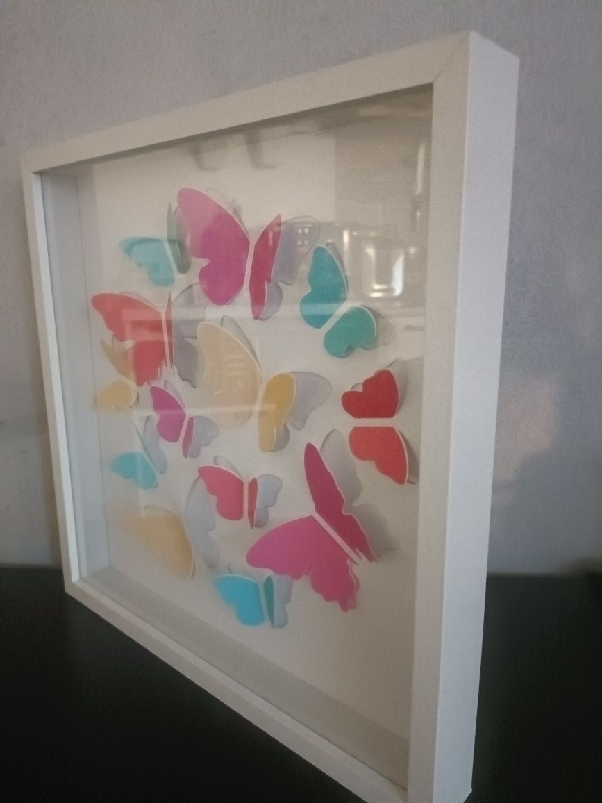 Śliczny obrazek Ikea  3d motyle