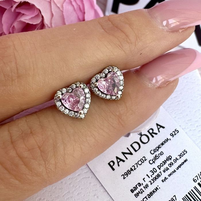 Сережки Пандора серьги pandora оригінал нові прикраси