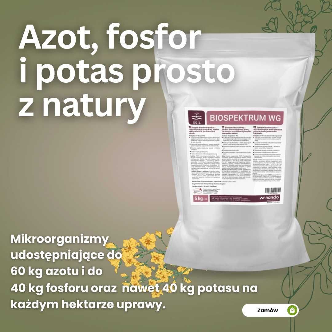 Biospektrum WG azot fosfor potas z powietrza, aktywator nawozów