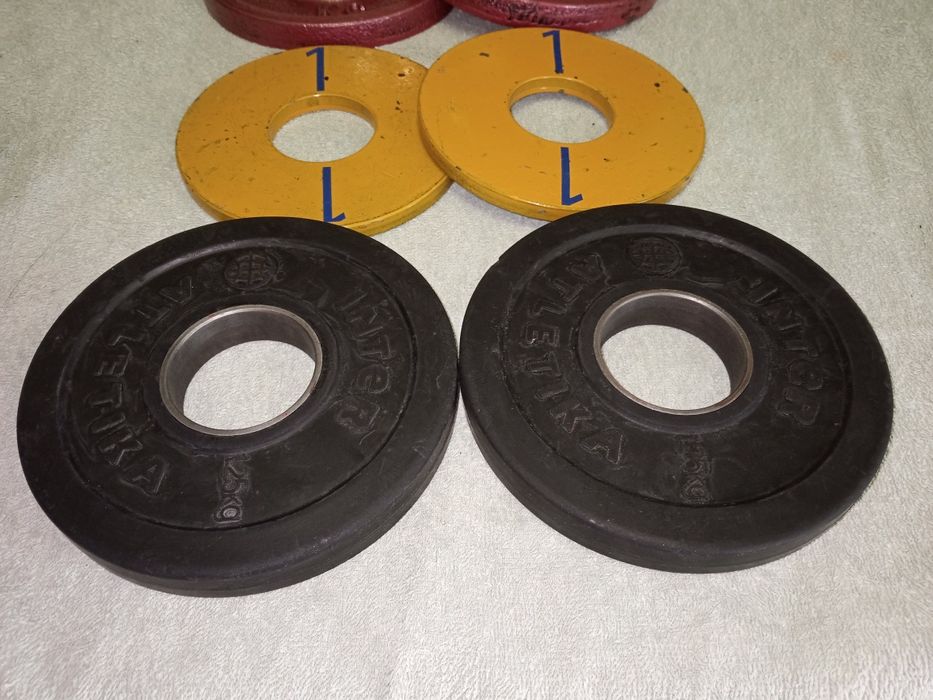 Диск Олімпійський, 50 мм, 1 кг, 1,25 кг, 2,5 кг