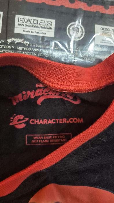 Posciel 135×200  pizamki muraculous biedronka i czarny kot 122/128