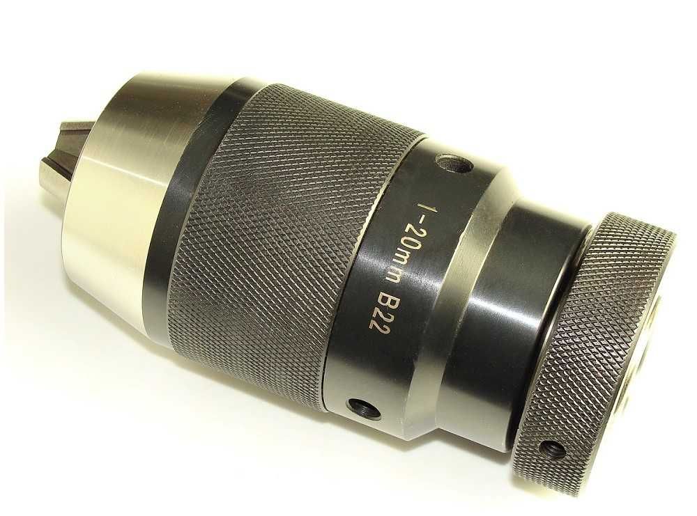 Uchwyt wiertarski B22 1mm - 20mm + trzpień MK1  MASYWNY