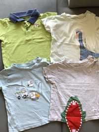 Koszulki krótki rękaw t-shirt 4 szt chłopięce Lupilu fox 80
