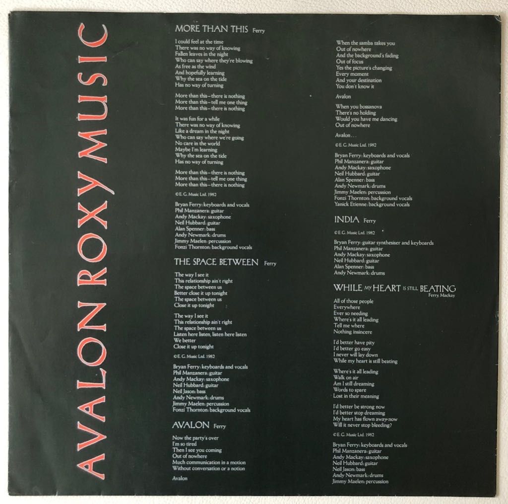Roxy Music - Avalon [winyl]