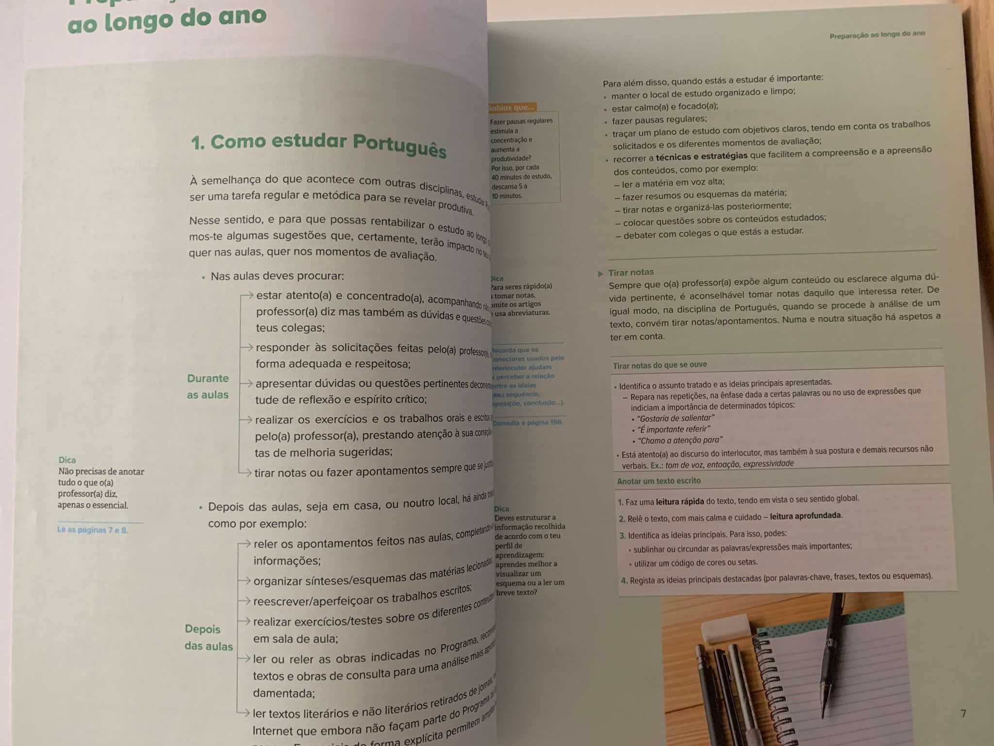 Guia de estudo - Preparar os testes de português 11ºano