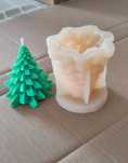 Molde silicone Velas Pinheiro de Natal