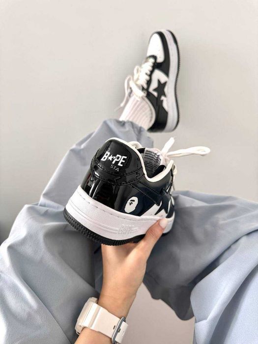 Кросівки A Bathing Ape Bape Sta M2 Black/White premium