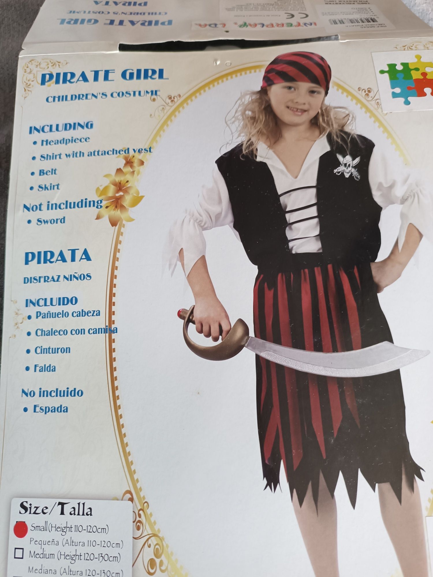 Fato de carnaval pirata menina
