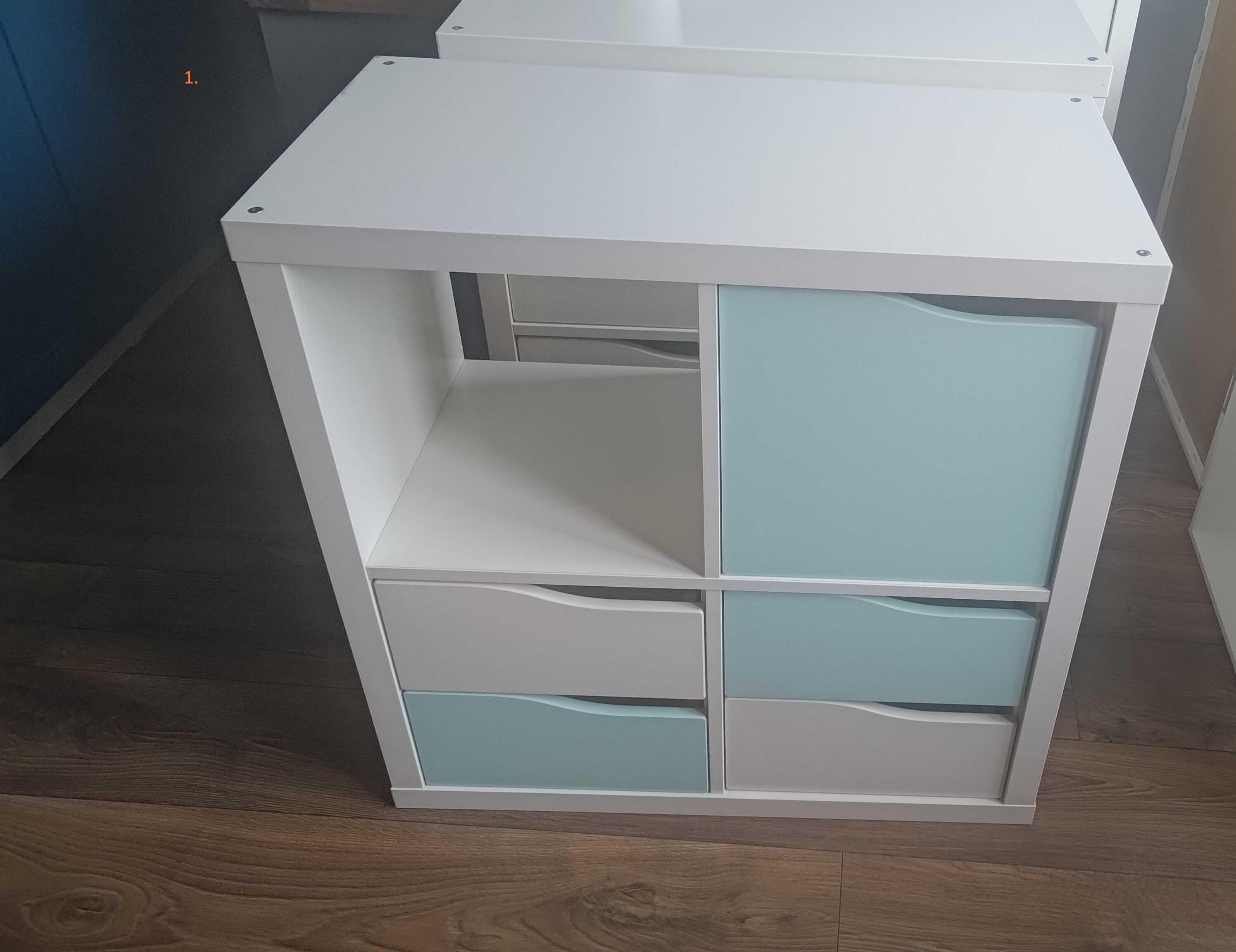 [REZERWACJA] Regał dziecięcy Ikea Kallax poczwórny z szufladkami