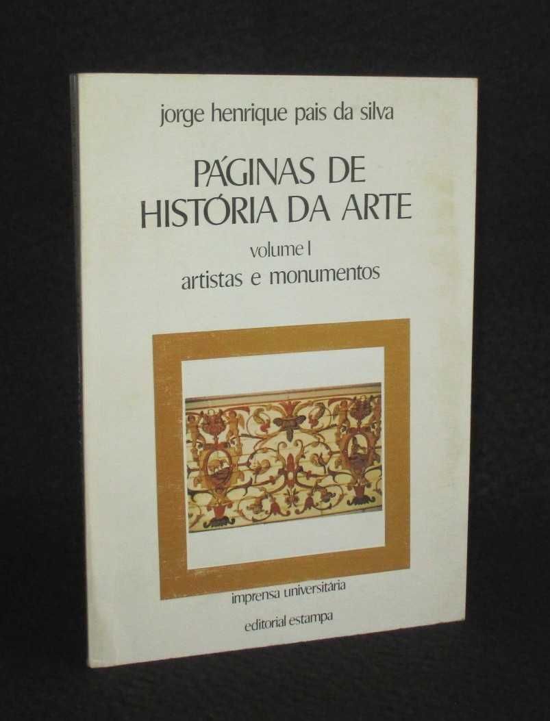 Livro Páginas de História da Arte Jorge Henrique Pais da Silva