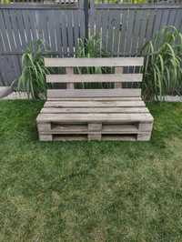 Ławki ogrodowe z palet + gąbka na siedzenie i oparcie