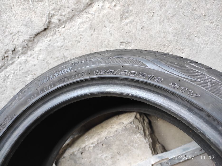 185.50.16 Nexen 2шт лето БУ склад шины резина из Европы R16 50 185