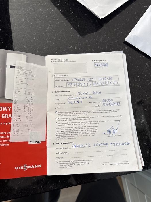 Piec gazowy Vitodens 222f - serwisowany do konca