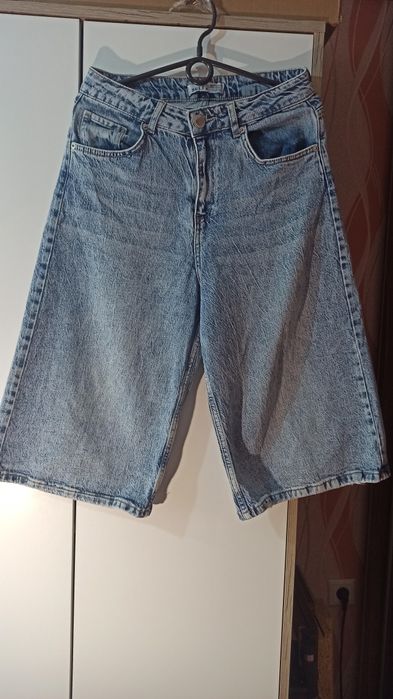 Джинсові шикокі шорти/baggy