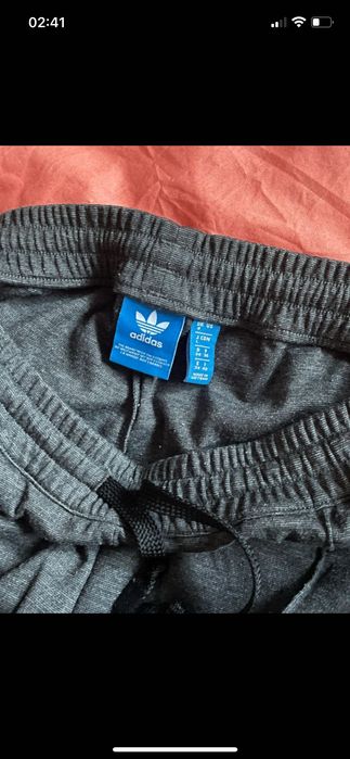 Calças adidas fato de treino cinzento