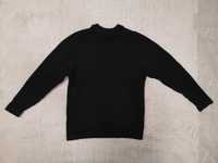 Czarny elegancki bawełniany sweter Lindex 134 - 140 jak nowy
