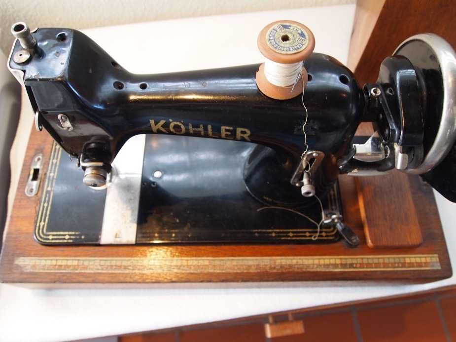 Máquina Costura Kohler vintage muito antiga portátil