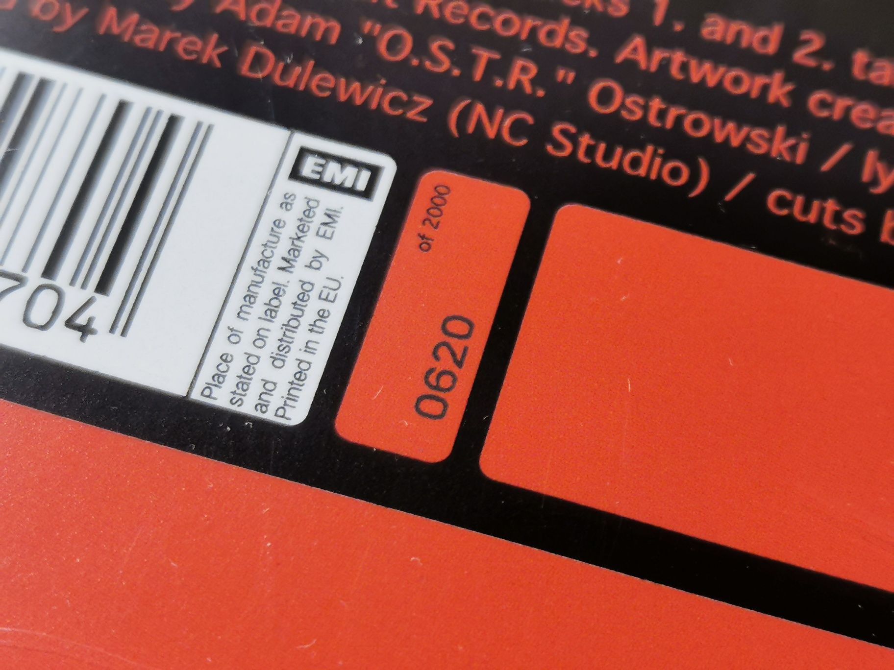 O. S. T. R. singiel "1980", CD, wersja limitowana, 620/2000