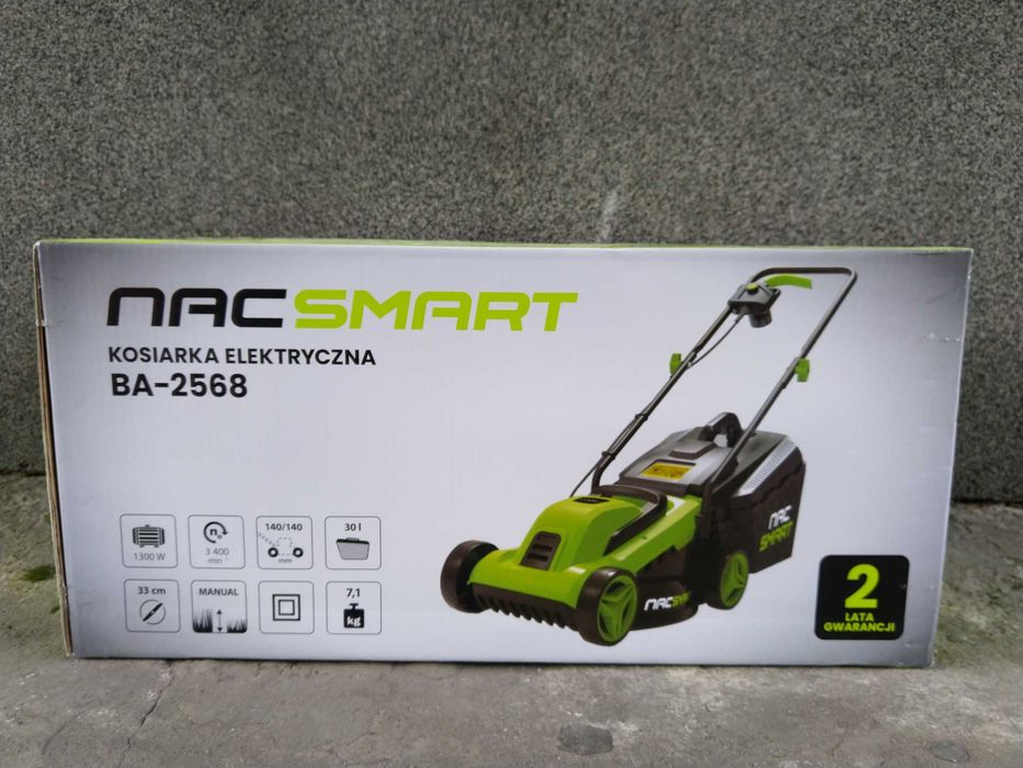 NAJTANIEJ Kosiarka Elektryczna z Koszem 1300W 30L 33cm Wysyłka