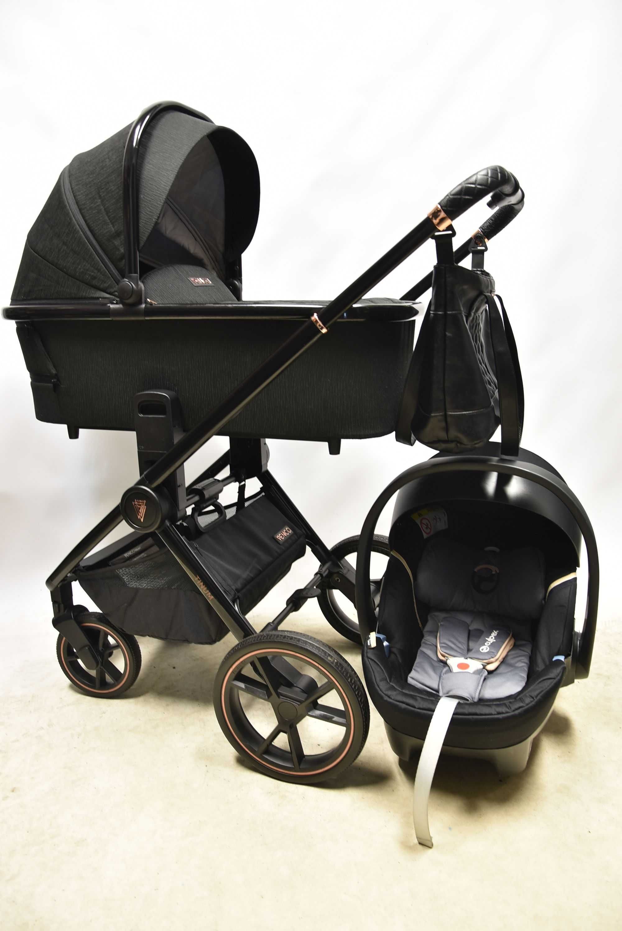 Venicci Tinum 2.0 3w1 z fotelikiem Cybex Aton 5 0-13kg STAN BDB!