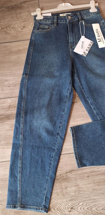 Spodnie jeans M.Sara przeszycie rozmiar S