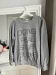 Szara bluza przez głowe S/M hoodie Local Heroes y2k