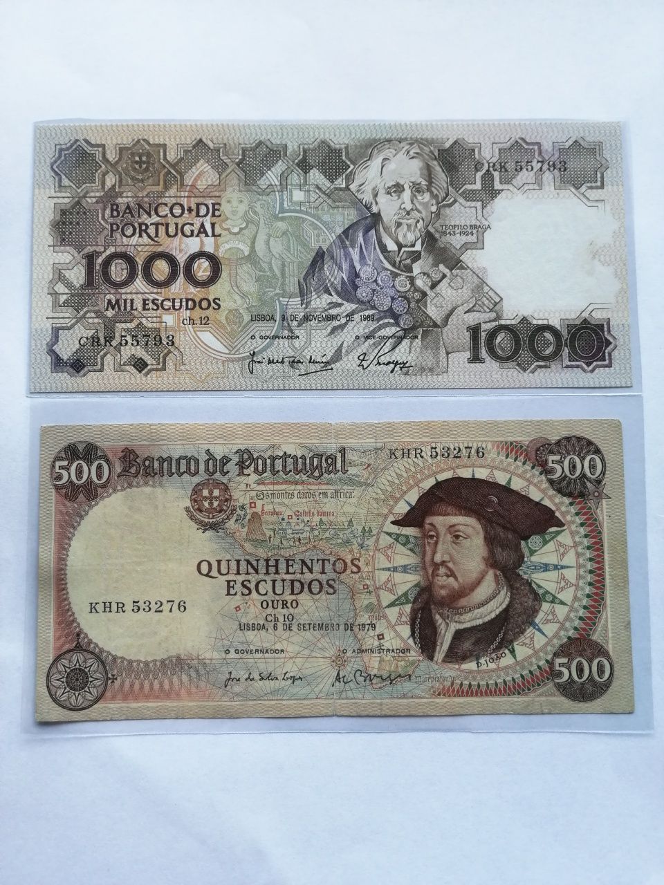 Notas dos escudos
