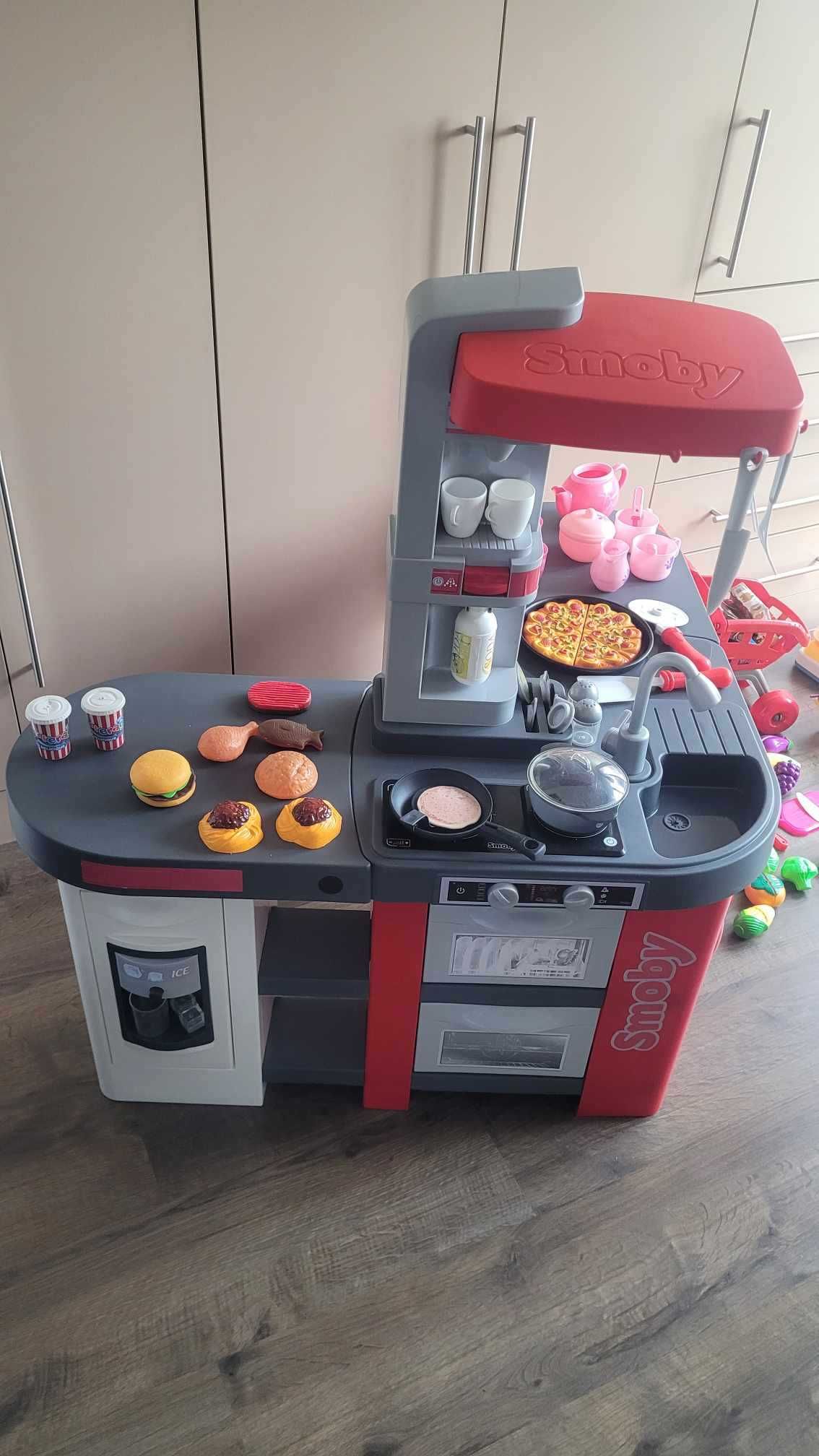 Kuchnia Smoby MiniTefal Studio XXL Bubble z akcesoriami, kasa fiskalna