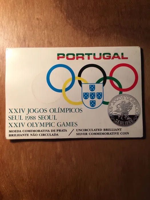 XXIV JOGOS OLÍMPICOS - Seul 1988 - prata proof 925 - 28g 37mm