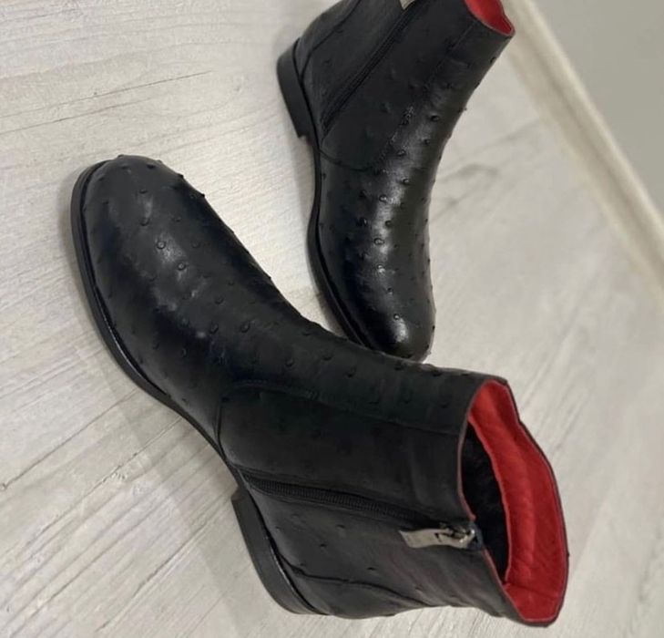 Ботинки Zilli мужские из кожи питона