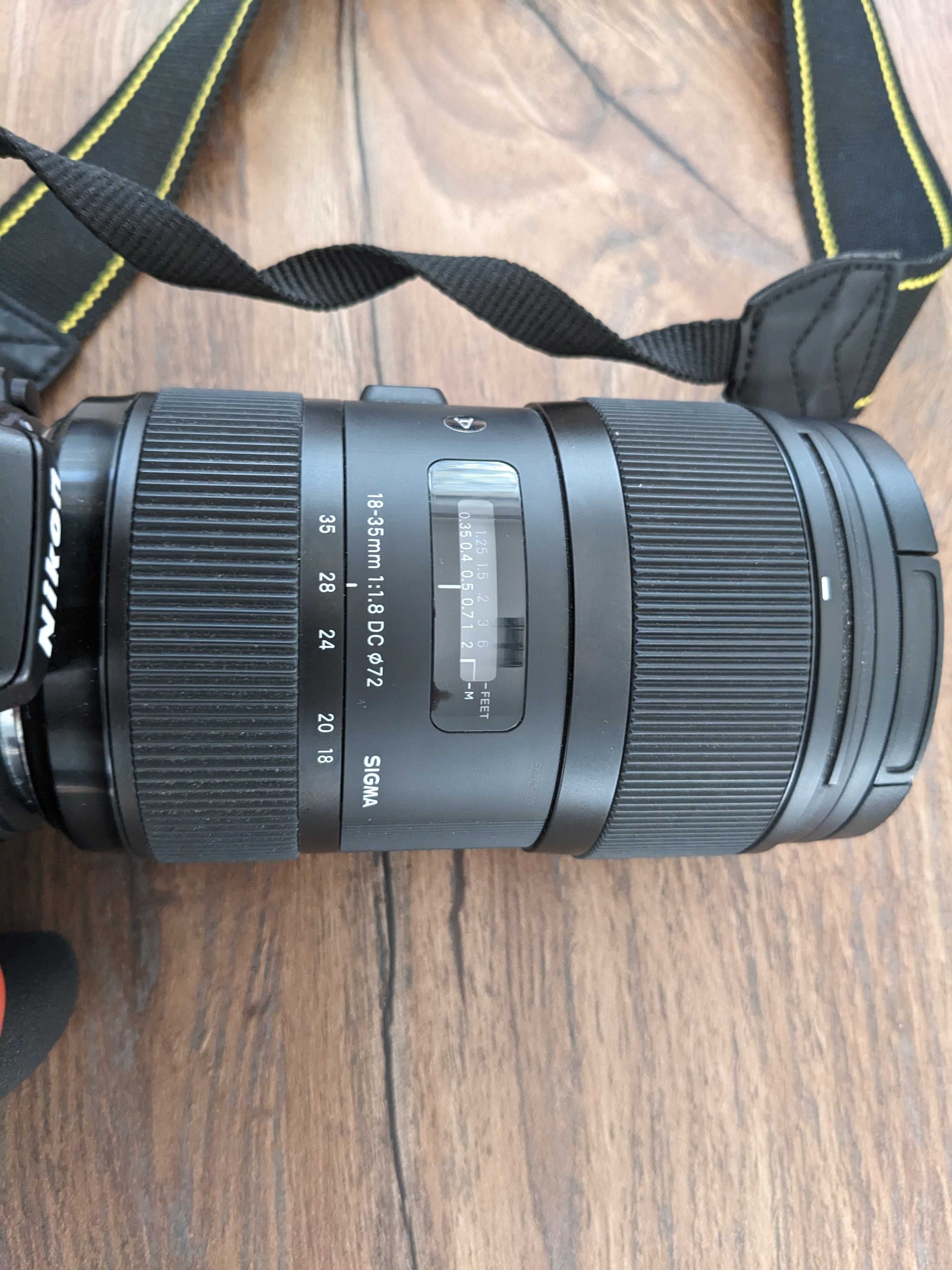 Aparat Nikon D5600 + Obiektyw Sigma 18-35mm F1.8 DC art