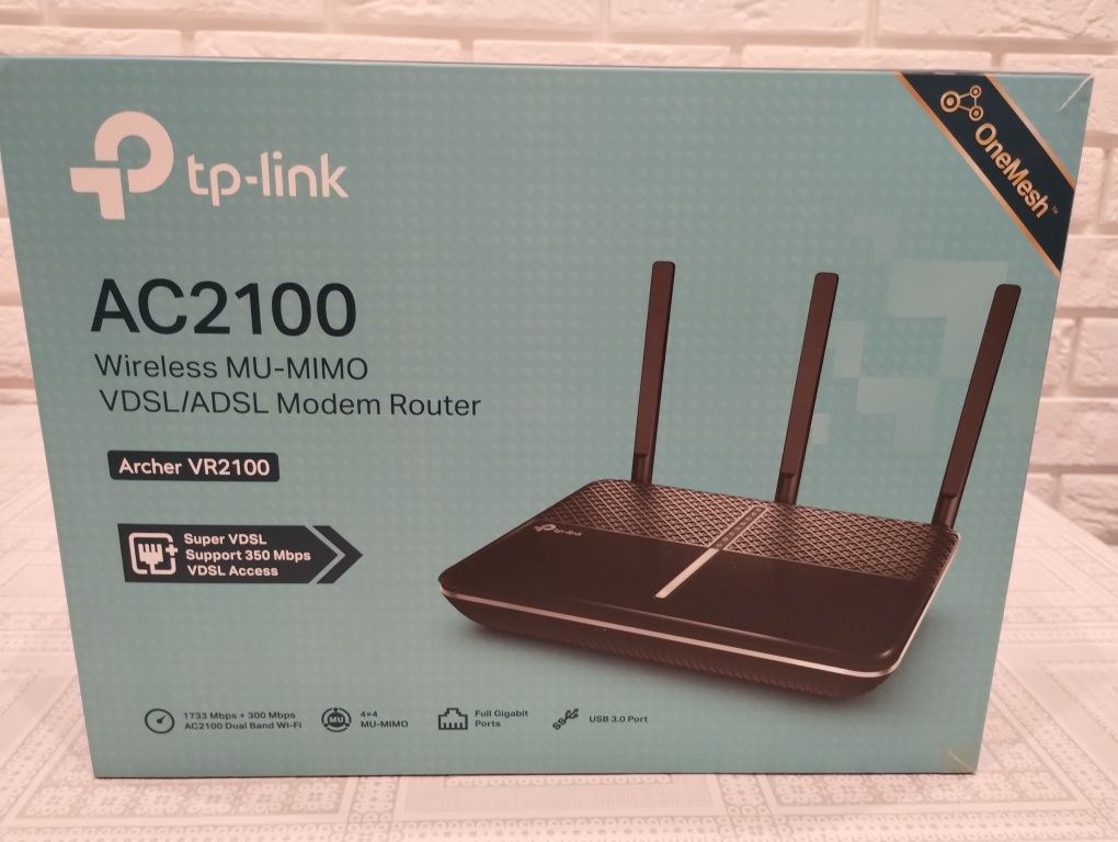 ARCHER VR2100 - bezprzewodowy router/modem VDSL/ADSL MU-MIMO AC2100