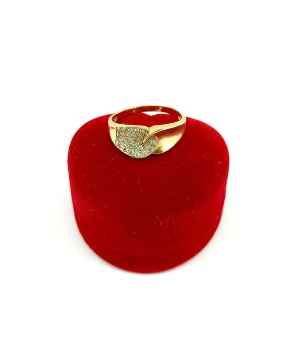 Wspaniały Złoty PIERŚCIONEK 585 3.34G R.20